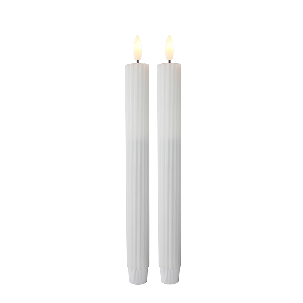 Coinneal colúin ard flameless faoi stiúir ribín faoi stiúir